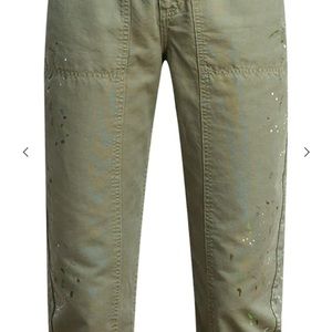 Veronica Beard Arya carpenter paint cargo pant 24